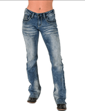 Cowgirl Tuff DFMI Bleached Bootcut Jeans - Apparel - Cowgirl Tuff Company - Bronco Western Supply Co.