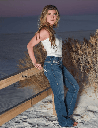 Cowgirl Tuff Don't Fence Me In Bootcut Jeans – Apparel from Bronco Western Supply Co.