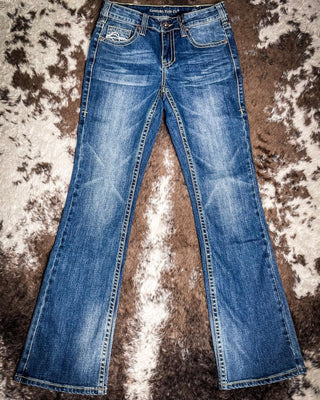 Cowgirl Tuff Don't Fence Me In Bootcut Jeans – Apparel from Bronco Western Supply Co.