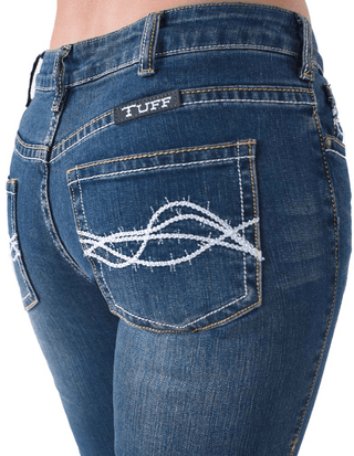 Cowgirl Tuff Don't Fence Me In Bootcut Jeans – Apparel from Bronco Western Supply Co.