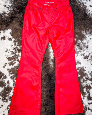 Cowgirl Tuff Flame Pull - On Trouser Jeans – Apparel from Bronco Western Supply Co.