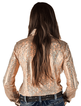 Cowgirl Tuff Golden Viper Pullover Button Up with Holographic Foil – Apparel from Bronco Western Supply Co.