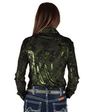 Cowgirl Tuff Green Oil Iridescent Pullover Button Up - Apparel - Cowgirl Tuff Company - Bronco Western Supply Co.