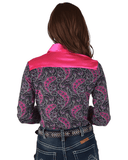 Cowgirl Tuff Hot Pink Paisley Trail Pullover Button Up - Apparel - Cowgirl Tuff Company - Bronco Western Supply Co.