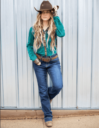 Cowgirl Tuff Indigo Classic Bootcut Jeans – Apparel from Bronco Western Supply Co.