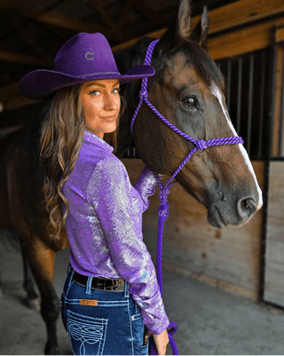 Cowgirl Tuff Lavender Glitz and Grit Pullover Button Up – Apparel from Bronco Western Supply Co.