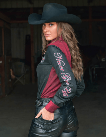 Cowgirl Tuff Never Give Up Pullover Button Up - Apparel - Cowgirl Tuff Company - Bronco Western Supply Co.