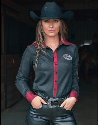 Cowgirl Tuff Never Give Up Pullover Button Up – Apparel from Bronco Western Supply Co.