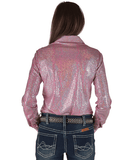 Cowgirl Tuff Pink Party Chrome Pullover Button Up - Apparel - Cowgirl Tuff Company - Bronco Western Supply Co.