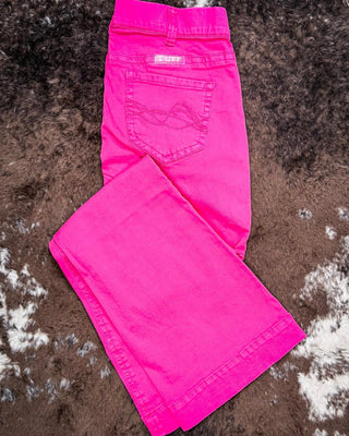 Cowgirl Tuff Pink Pull - On Trouser Jeans – Apparel from Bronco Western Supply Co.