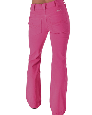 Cowgirl Tuff Pink Pull - On Trouser Jeans – Apparel from Bronco Western Supply Co.
