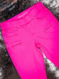 Cowgirl Tuff Pink Pull - On Trouser Jeans - Apparel - Cowgirl Tuff Company - Bronco Western Supply Co.