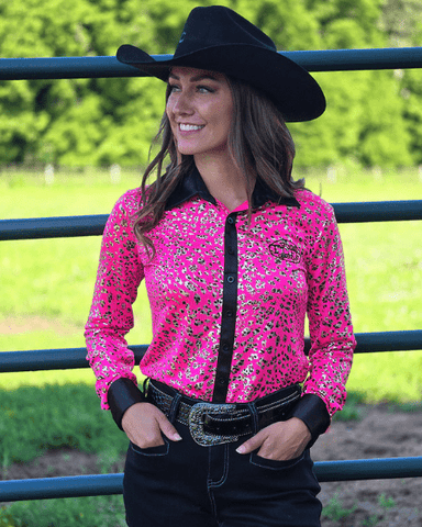 Cowgirl Tuff Prowling in Pink Pullover Button Up - Apparel - Cowgirl Tuff Company - Bronco Western Supply Co.