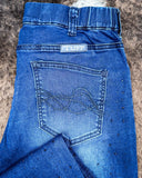 Cowgirl Tuff Pull - On Sapphire Bling Trouser - Apparel - Cowgirl Tuff Company - Bronco Western Supply Co.