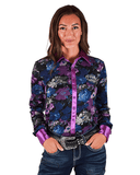 Cowgirl Tuff Purple Meadow Pullover Button Up - Apparel - Cowgirl Tuff Company - Bronco Western Supply Co.