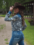 Cowgirl Tuff Ranch Ready Pullover Button Up with Denim - Apparel - Cowgirl Tuff Company - Bronco Western Supply Co.