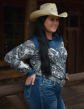 Cowgirl Tuff Ranch Ready Pullover Button Up with Denim - Apparel - Cowgirl Tuff Company - Bronco Western Supply Co.
