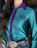 Cowgirl Tuff Rodeo Royale Pullover Button Up In Turquoise - Apparel - Cowgirl Tuff Company - Bronco Western Supply Co.