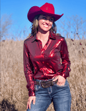 Cowgirl Tuff Ruby Ridge Metallic Pullover Button Up - Apparel - Cowgirl Tuff Company - Bronco Western Supply Co.