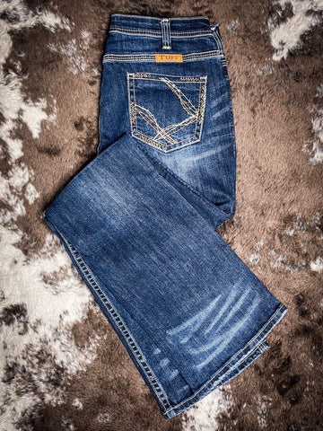 Cowgirl Tuff Rusty Barbed Wire Bootcut Jeans - Apparel - Cowgirl Tuff Company - Bronco Western Supply Co.