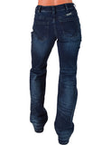 Cowgirl Tuff - Sapphire Delux Bootcut Jeans – Deep Blue Natural Waist Denim - Apparel - Cowgirl Tuff Company - Bronco Western Supply Co.