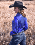 Cowgirl Tuff Sapphire Sky Pullover Button Up in Deep Blue - Apparel - Cowgirl Tuff Company - Bronco Western Supply Co.