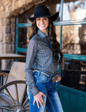Cowgirl Tuff Spurfire Pullover Button Up with Silver Holographic Metallic Foil - Apparel - Cowgirl Tuff Company - Bronco Western Supply Co.