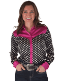 Cowgirl Tuff Sweet Spot Pullover Button Up With Hot Pink Satin Accents - Apparel - Cowgirl Tuff Company - Bronco Western Supply Co.