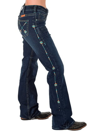Cowgirl Tuff Turquoise Arrows Bootcut Jeans - Apparel - Cowgirl Tuff Company - Bronco Western Supply Co.