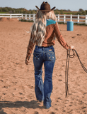 Cowgirl Tuff Turquoise Arrows Bootcut Jeans - Apparel - Cowgirl Tuff Company - Bronco Western Supply Co.