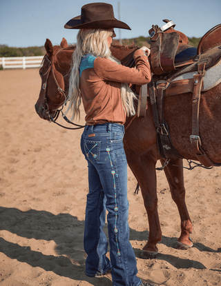 Cowgirl Tuff Turquoise Arrows Bootcut Jeans – Apparel from Bronco Western Supply Co.