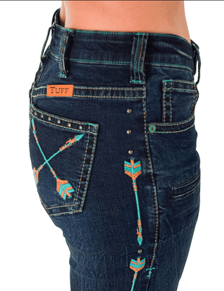 Cowgirl Tuff Turquoise Arrows Bootcut Jeans – Apparel from Bronco Western Supply Co.