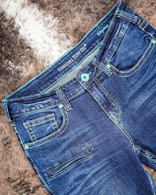 Cowgirl Tuff Turquoise Arrows Bootcut Jeans - Apparel - Cowgirl Tuff Company - Bronco Western Supply Co.