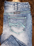 Cowgirl Tuff Turquoise DFMI Bootcut Jeans - Apparel - Cowgirl Tuff Company - Bronco Western Supply Co.
