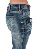 Cowgirl Tuff Turquoise Hurricane Bootcut Jeans - Apparel - Cowgirl Tuff Company - Bronco Western Supply Co.