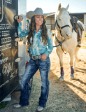 Cowgirl Tuff Turquoise Hurricane Bootcut Jeans - Apparel - Cowgirl Tuff Company - Bronco Western Supply Co.