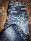 Cowgirl Tuff Turquoise Hurricane Bootcut Jeans - Apparel - Cowgirl Tuff Company - Bronco Western Supply Co.