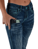 Cowgirl Tuff Turquoise Hurricane Trouser Jeans - Apparel - Cowgirl Tuff Company - Bronco Western Supply Co.