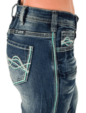 Cowgirl Tuff Twisted Turquoise Bootcut Jeans - Apparel - Cowgirl Tuff Company - Bronco Western Supply Co.