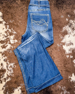 Cowgirl Tuff UltraBreathe Shattered Pull - On Trouser Jeans – Apparel from Bronco Western Supply Co.