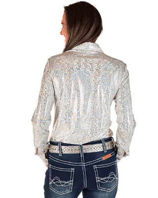 Cowgirl Tuff White Party Chrome Pullover Button Up – Apparel from Bronco Western Supply Co.