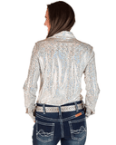Cowgirl Tuff White Party Chrome Pullover Button Up - Apparel - Cowgirl Tuff Company - Bronco Western Supply Co.