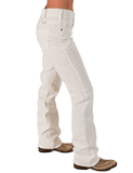 Cowgirl Tuff White Pull - On Bootcut Jeans - Apparel - Cowgirl Tuff Company - Bronco Western Supply Co.