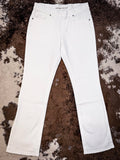 Cowgirl Tuff White Pull - On Bootcut Jeans - Apparel - Cowgirl Tuff Company - Bronco Western Supply Co.