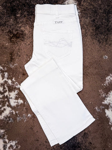 Cowgirl Tuff White Pull - On Bootcut Jeans - Apparel - Cowgirl Tuff Company - Bronco Western Supply Co.