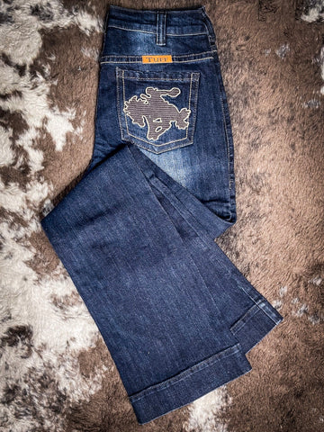 Cowgirl Tuff Wild & Wooly Relaxed Bootcut Jeans - Apparel - Cowgirl Tuff Company - Bronco Western Supply Co.