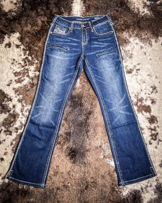 Cowgirl Tuff ZigZag Bootcut Jeans - Apparel - Cowgirl Tuff Company - Bronco Western Supply Co.