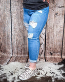 Coyote Trail High - Rise Mom Jeans - Apparel - Denim Zone USA - Bronco Western Supply Co.