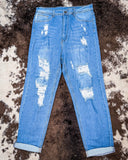 Coyote Trail High - Rise Mom Jeans - Apparel - Denim Zone USA - Bronco Western Supply Co.
