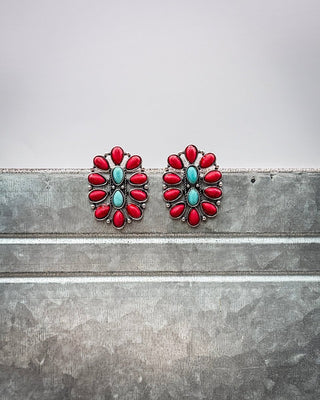 Crimson Vista Stud Earrings – Jewelry from Bronco Western Supply Co.